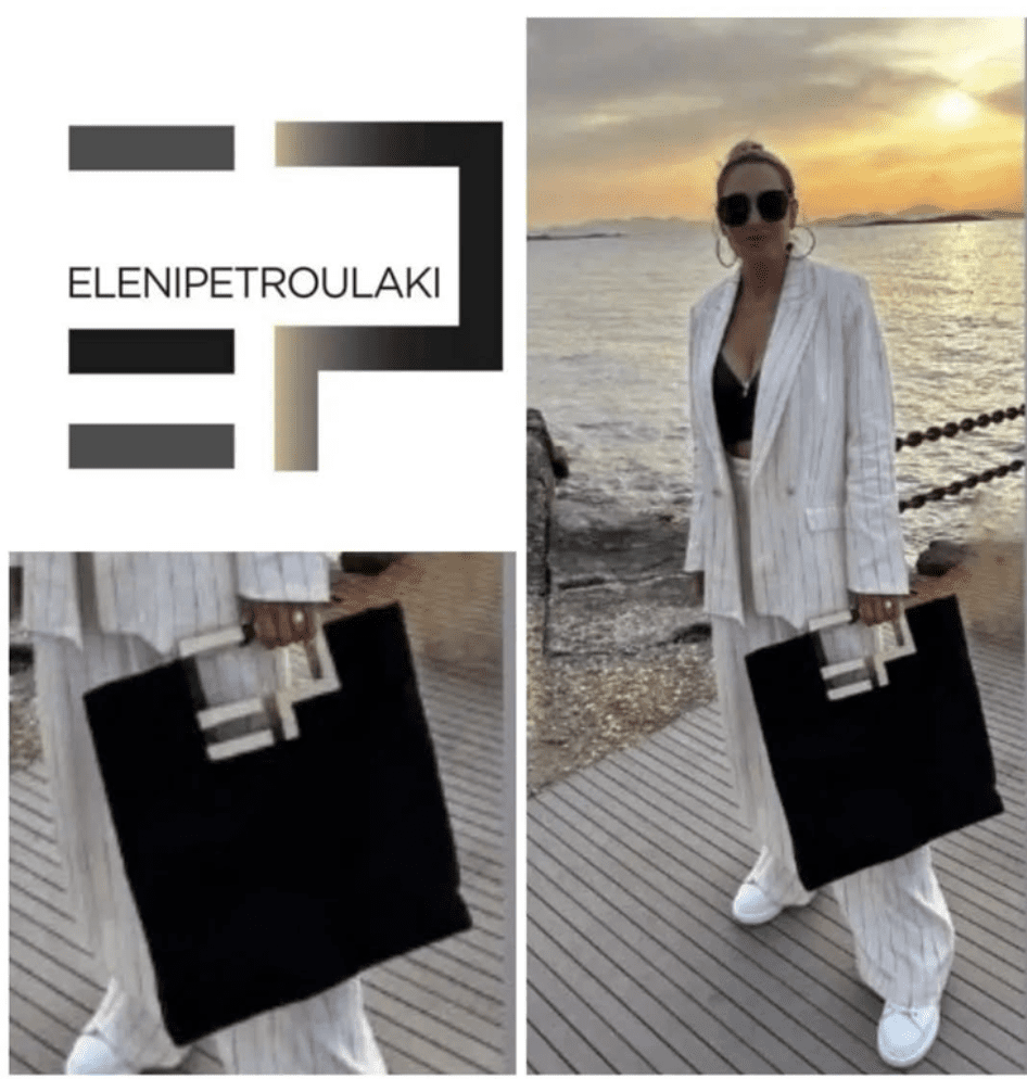 Ελένη Πετρουλάκη χειροποίητη τσάντα από φελλό - Anifantou